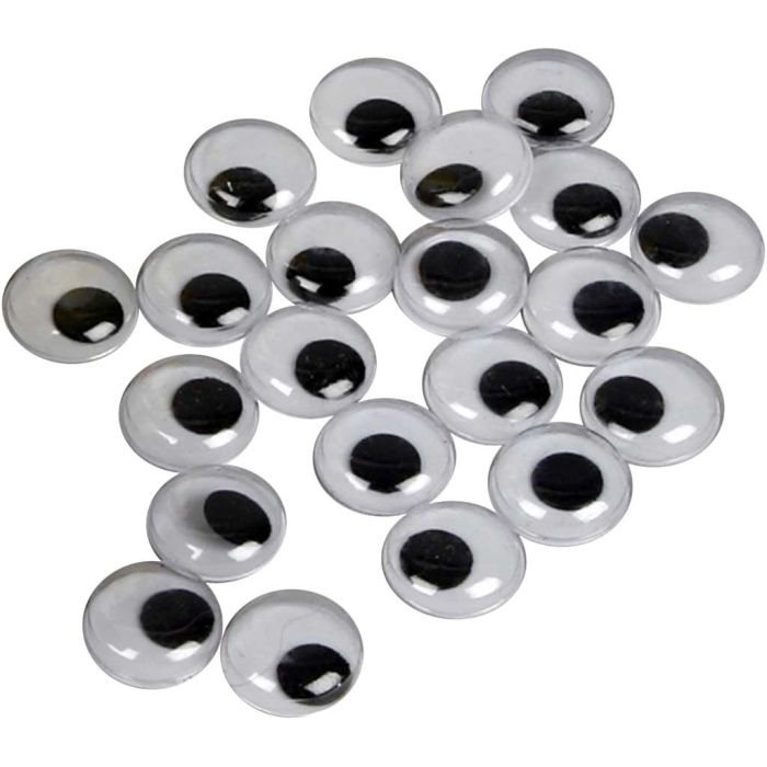 Ojos Móviles, sin adhesivo, dia 14 mm, 30 ud/ 1 paquete