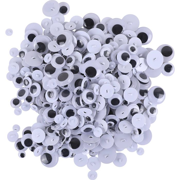 Ojos Móviles - Surtido, coser, dia 8-20 mm, 500 stdas/ 1 paquete