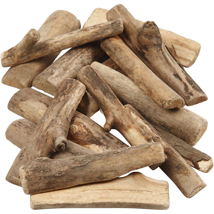 Surtido de madera, L. 6-14 cm, grosor 15 mm, 610 gr/ 1 paquete