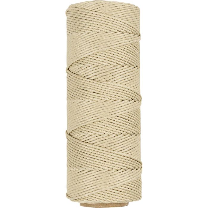 Cuerda de yute, grosor 1 mm, blanquecino, 65 m/ 1 rollo
