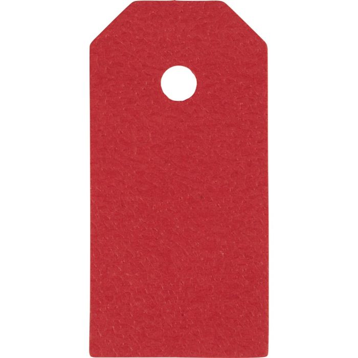 Etiquetas Manila, medidas 3x6 cm, 250 gr, rojo, 30 ud/ 1 paquete