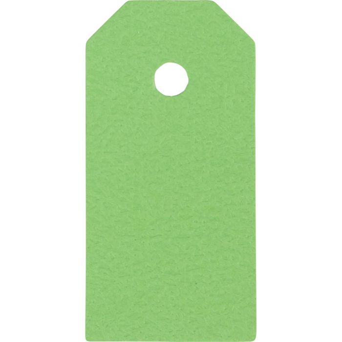Etiquetas Manila, medidas 3x6 cm, 250 gr, verde, 30 ud/ 1 paquete