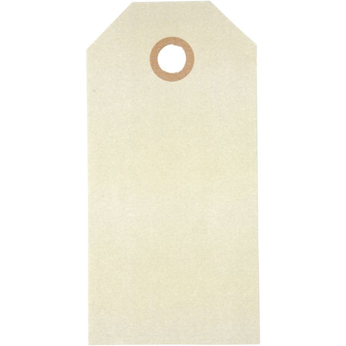 Etiquetas Manila, medidas 5x10 cm, 250 gr, crema, 1000 ud/ 1 paquete