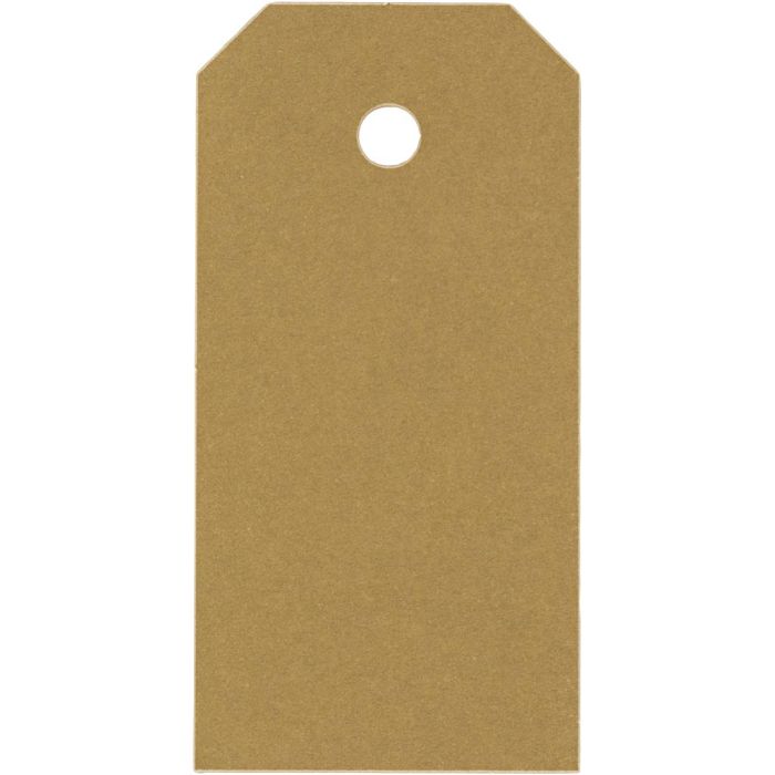 Etiquetas Manila, medidas 4x8 cm, 250 gr, dorado, 1000 ud/ 1 paquete