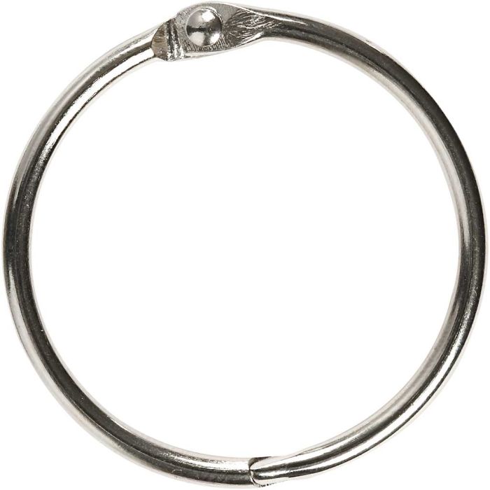 Anilla de encuadernación, dia 38 mm, grosor 3 mm, 8 ud/ 1 paquete