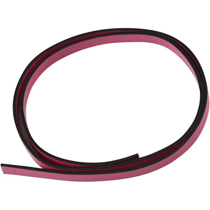 Cinturón de Cuero, A: 10 mm, grosor 3 mm, rosa, 1 m/ 1 paquete