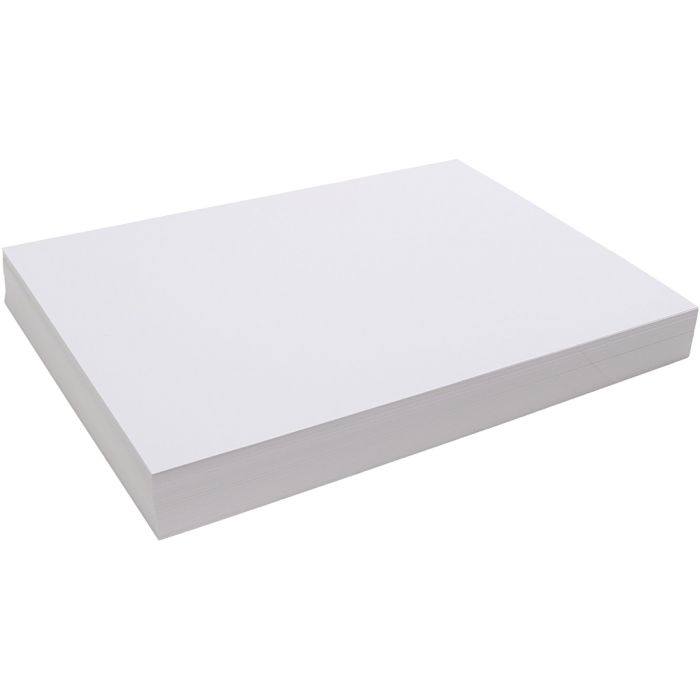 Papel de la cartulina, A3, hoja 297x420 mm, 180 gr, blanco, 20 hoja/ 1 paquete