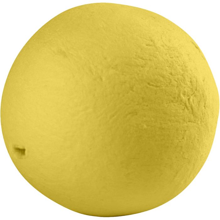 Bola, dia 30 mm, amarillo, 50 ud/ 1 paquete