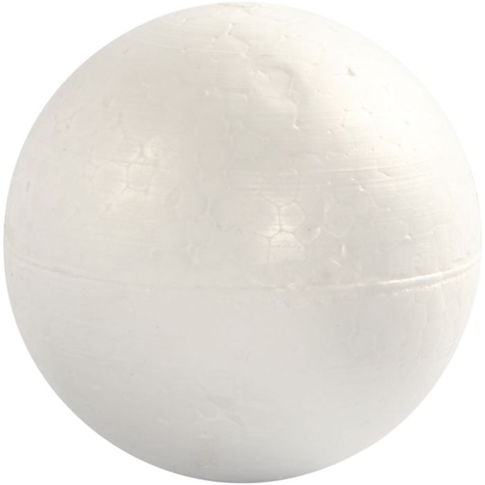 Bolas de poliestireno, dia 10 cm, blanco, 5 ud/ 1 paquete