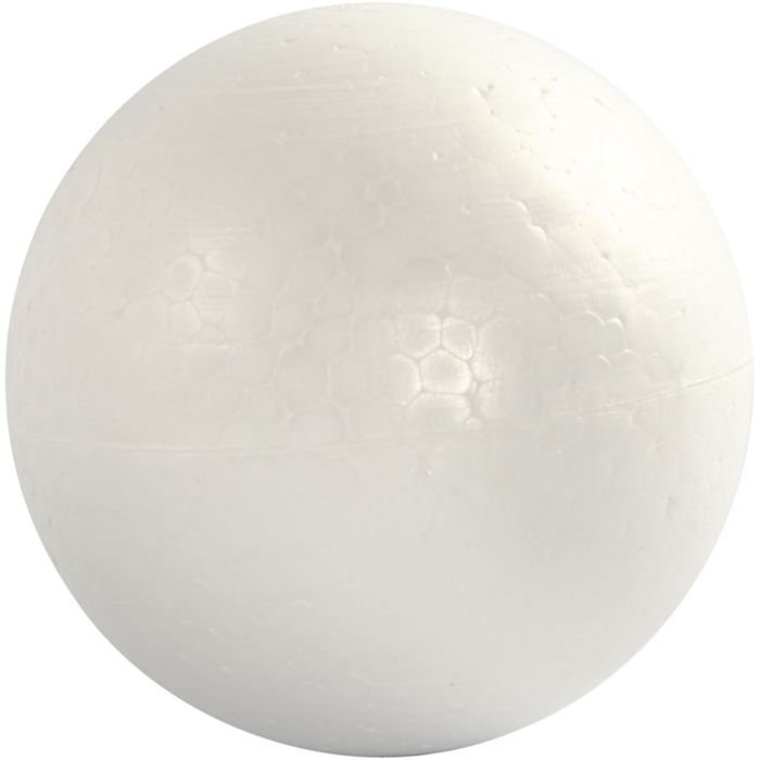 Bolas de poliestireno, dia 12 cm, blanco, 5 ud/ 1 paquete