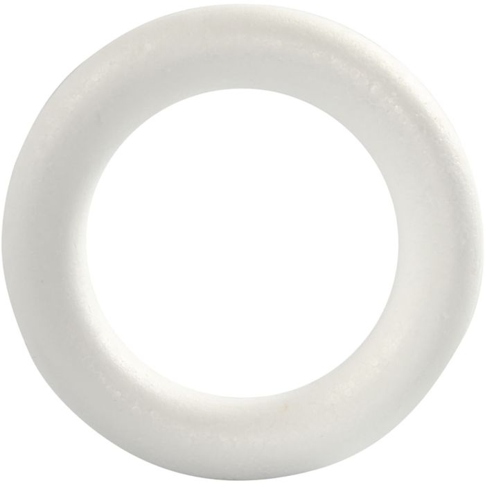 Aro, medidas 17 cm, grosor 30 mm, blanco, 1 ud