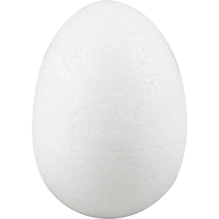 Huevos de poliestireno, A: 7 cm, blanco, 50 ud/ 1 paquete