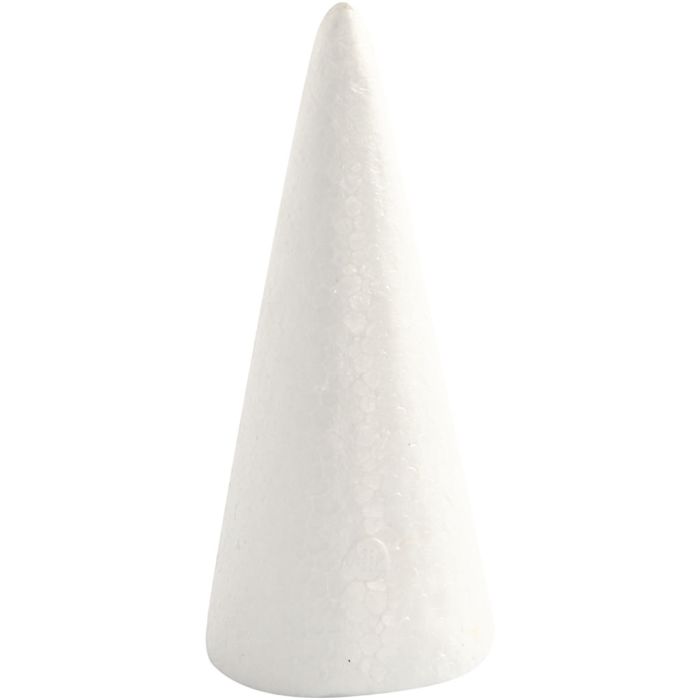 Cono , A: 14,5 cm, dia 6 cm, blanco, 5 ud/ 1 paquete