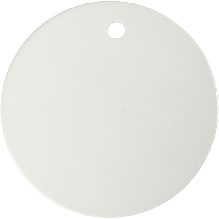 Plato de cerámica, 15 cm, 0,5 cm, blanco, 1 ud