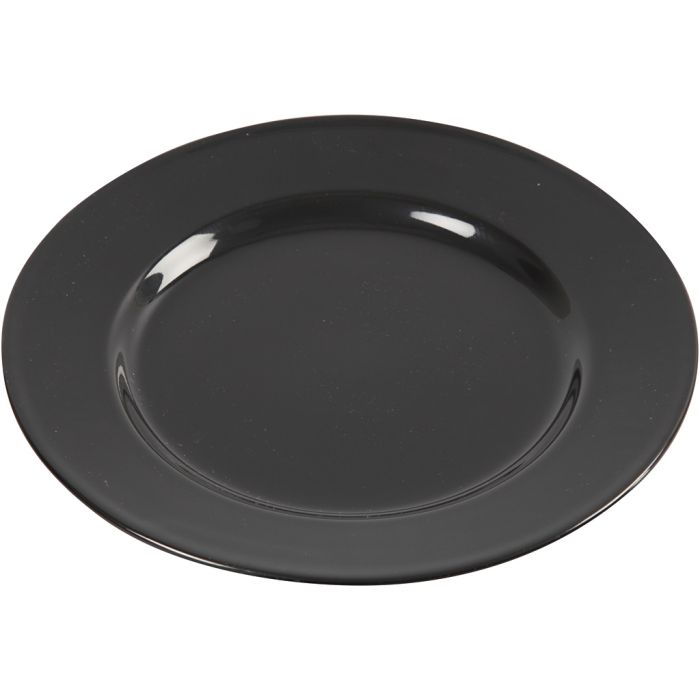 Plato, dia 19 cm, negro, 6 ud/ 1 paquete