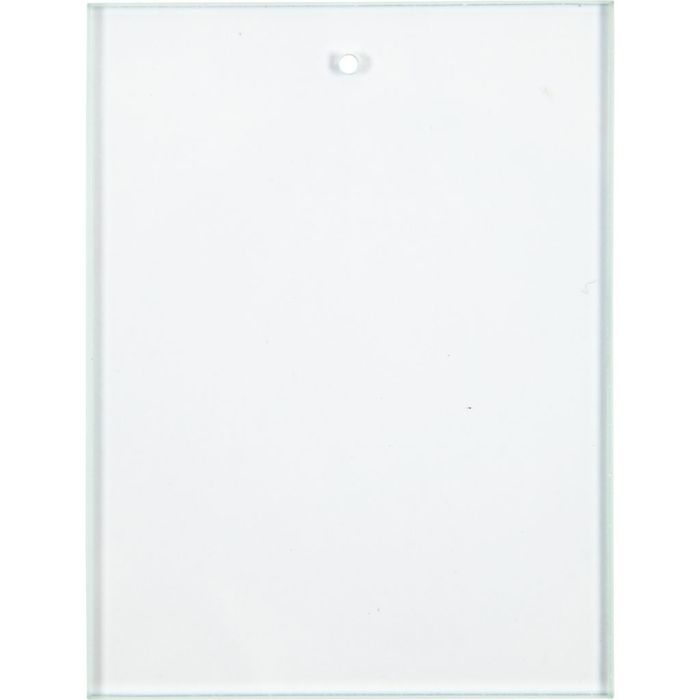 Plato de cristal, medidas 8x6 cm, grosor 3 mm, 10 ud/ 1 paquete