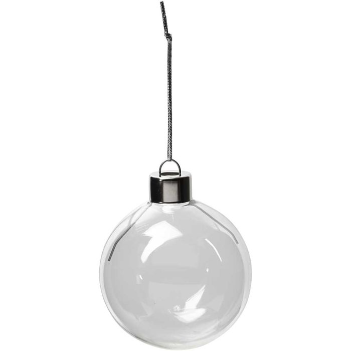 Decoración de cristal, A: 6,9 cm, dia 5,9 cm, transparente, 8 ud/ 1 paquete