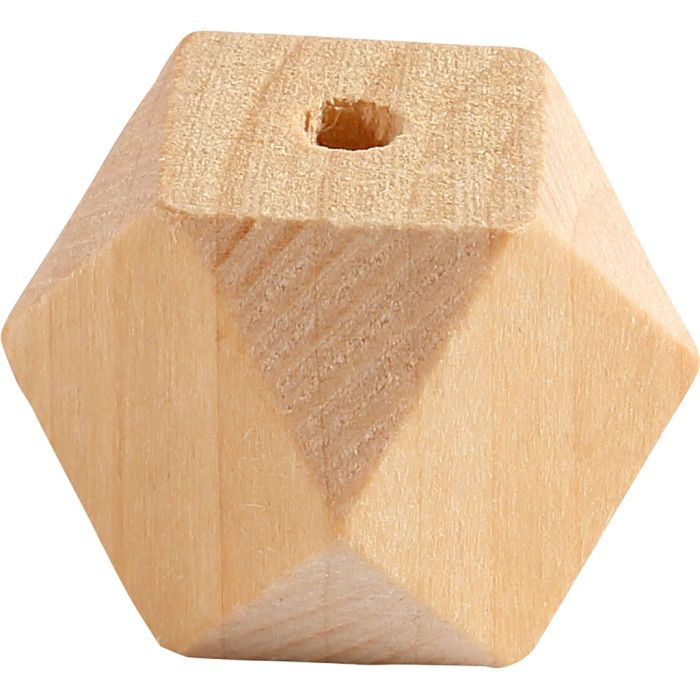 Cuenta forma diamante, A: 20 mm, medida agujero 3 mm, 6 ud/ 1 paquete