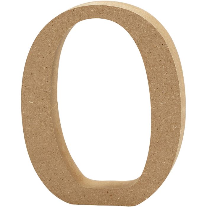 Letra, O, A: 13 cm, grosor 2 cm, 1 ud