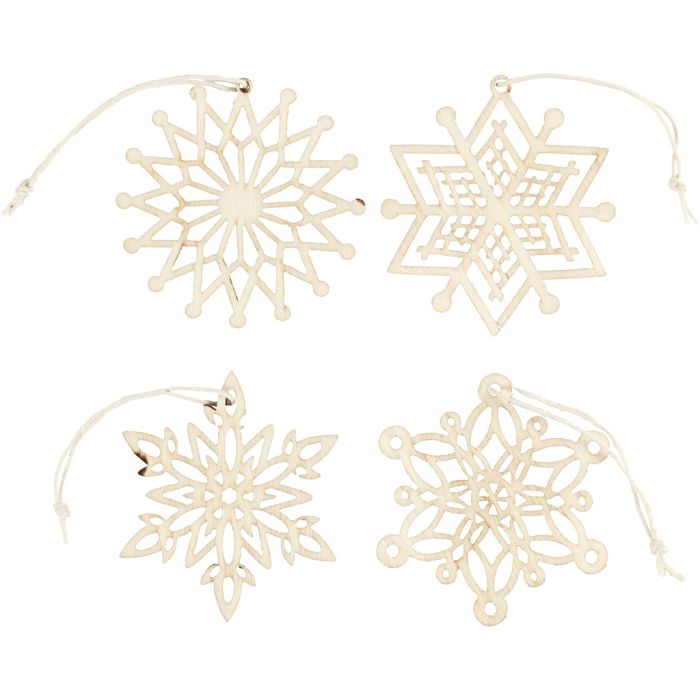 Ornamento , dia 7 cm, grosor 0,3 cm, 8 ud/ 1 paquete