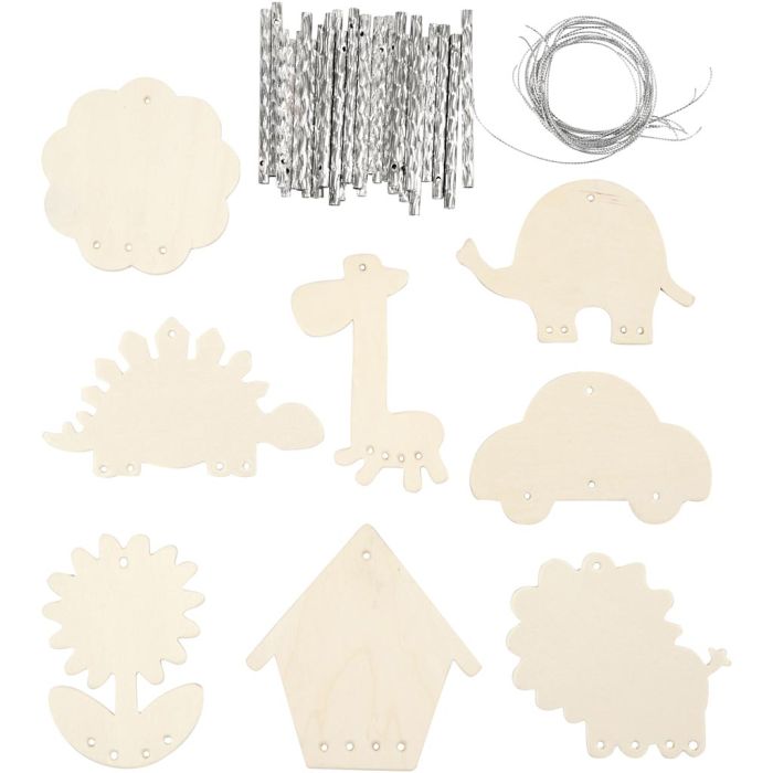 Móbil de viento, medidas 9-14 cm, grosor 2 mm, 24 ud/ 1 paquete