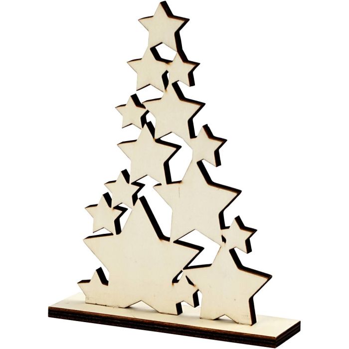 Árbol de Navidad, A: 19,6 cm, P: 4 cm, A: 14,7 cm, 1 ud