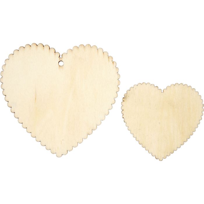 Corazones, medidas 5,1x5,1 cm, 12 ud/ 1 paquete