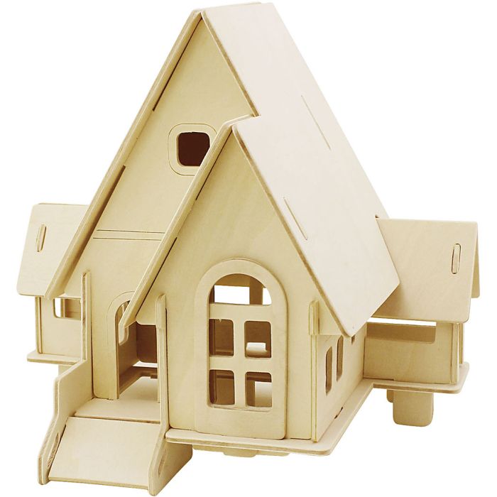 Figura de Construcción 3D, Casa con rampa, medidas 22,5x17,5x20,5, 1 ud