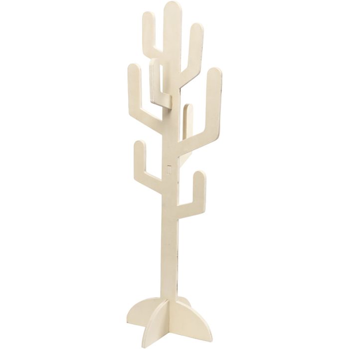 Cactus de madera, A: 60 cm, A: 18,5 cm, grosor 8 mm, 1 ud