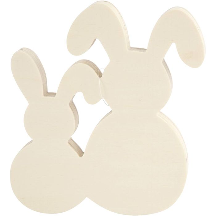 Conejos, A: 17 cm, A: 16 cm, grosor 2 cm, 1 set