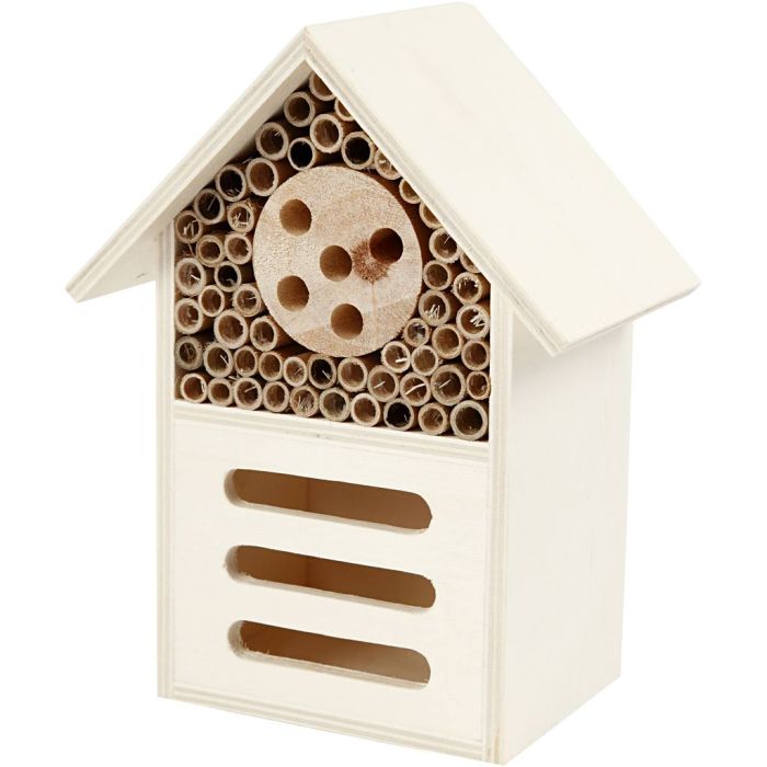 Hotel para insectos y mariposas, A: 18 cm, P: 9 cm, A: 14 cm, 1 ud