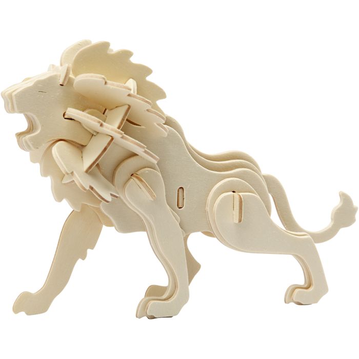 Figura de construcción 3D, león, medidas 18,5x7x7,3, 1 ud