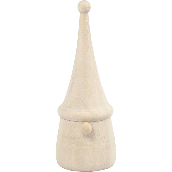 Gnomo escandinavo de Papá Noel, A: 8 cm, dia 3 cm, 1 ud