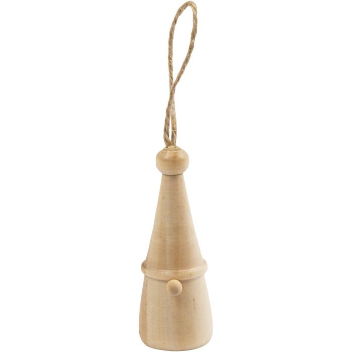 Gnomo escandinavo de Papá Noel, A: 6 cm, dia 2,5 cm, 1 ud