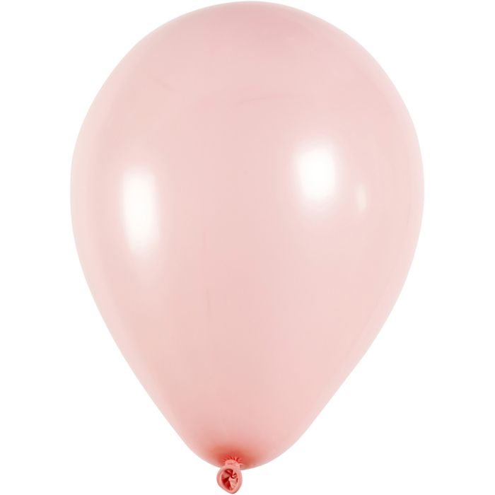 Globos, dia 23 cm, redondo, rojo claro, 10 ud/ 1 paquete