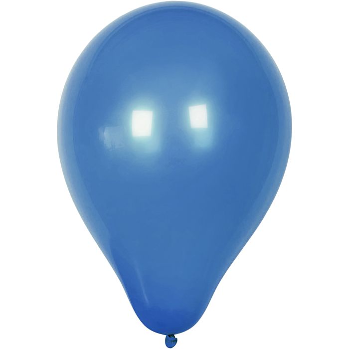 Globos, dia 23 cm, redondo, azul oscuro, 10 ud/ 1 paquete