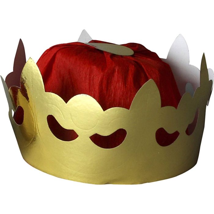 Corona del rey, A: 11 cm, dia 19 cm, dorado, 1 ud