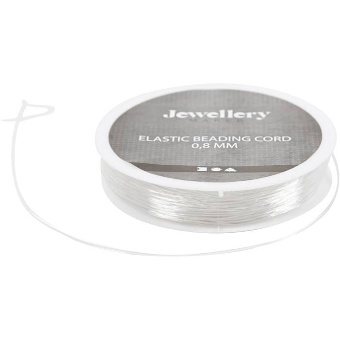 Cuerda elástica, Redondo, grosor 0,8 mm, 10 m/ 1 rollo