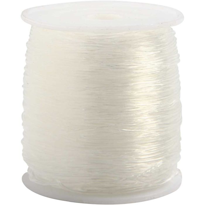 Cuerda elástica, redondo, grosor 0,8 mm, 100 m/ 1 rollo