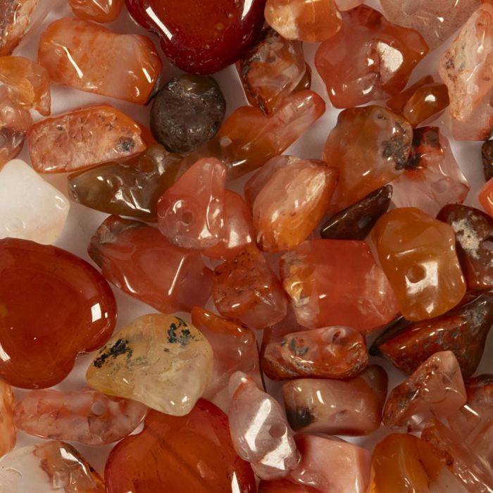 Cuentas de cristal, Aventurina, medidas 7-12 mm, medida agujero 1 mm, coral, 63 ud/ 1 paquete