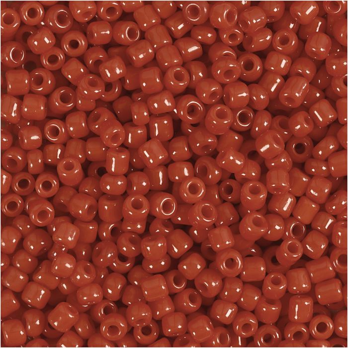 Cuentas de semillas de Rocaille, dia 3 mm, medidas 8/0, medida agujero 0,6-1,0 mm, rojo oscuro, 500 gr/ 1 paquete
