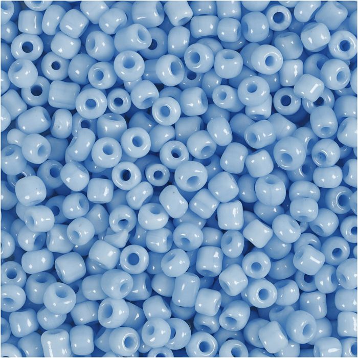 Cuentas de semillas de Rocaille, dia 3 mm, medidas 8/0, medida agujero 0,6-1,0 mm, turquesa, 25 gr/ 1 paquete