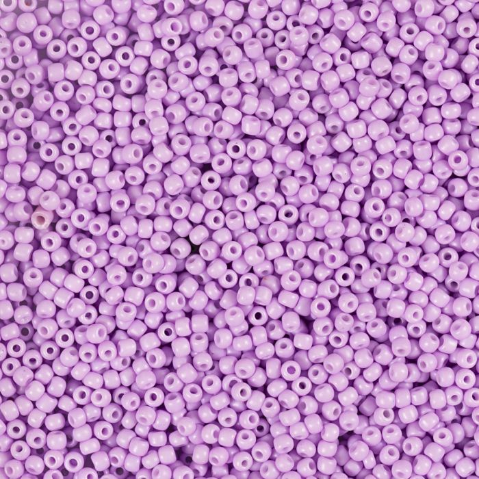 Cuentas de semillas de Rocaille, medida 15/0, dia 1.7 mm, medida agujero 0,5-0,8 mm, matt frozen, morado, 25 gr/ 1 paquete