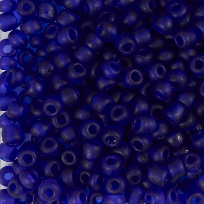 Cuentas de semillas de Rocaille, medida 6/0, dia 4 mm, medida agujero 0,9-1,2 mm, azul, 25 gr/ 1 paquete