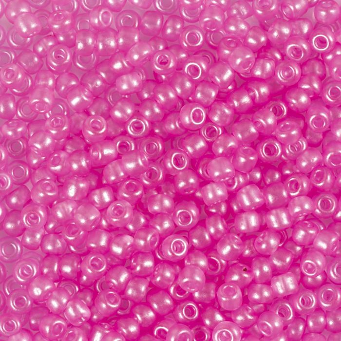 Cuentas de semillas de Rocaille, medida 8/0, dia 3 mm, medida agujero 0,6-1,0 mm, rojo claro, 25 gr/ 1 paquete