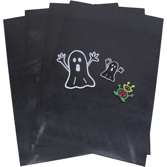 Hojas de plástico mágico, A4, negro, 5x10 hoja/ 1 paquete