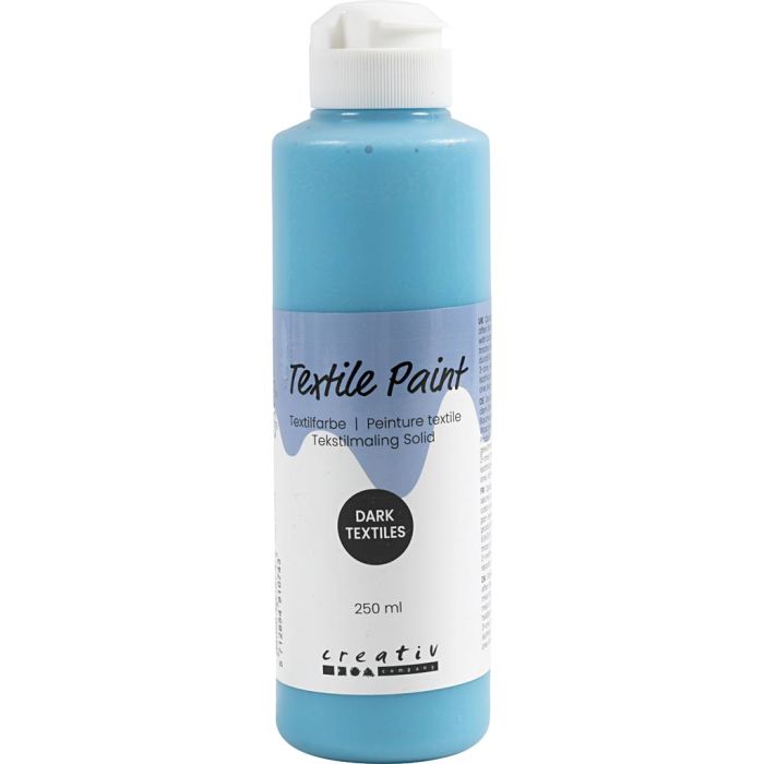 Pintura textil, opaco, turquesa azulado, 250 ml/ 1 botella