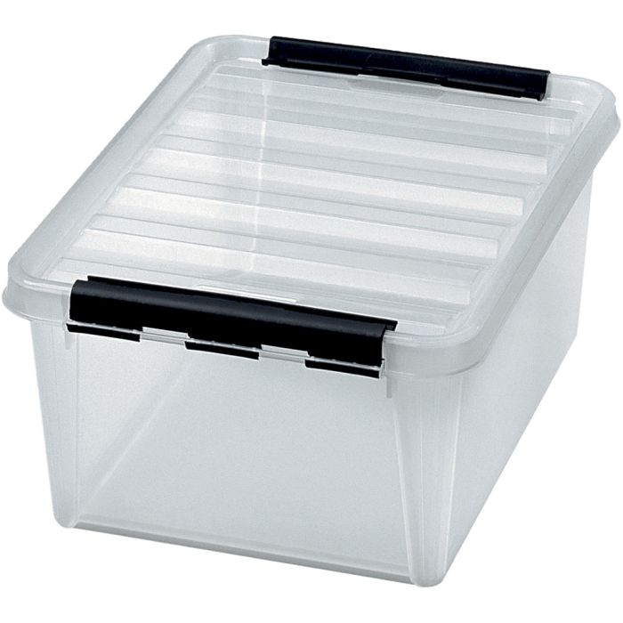 Caja de almacenaje con tapa, medidas 40x30x18,5, 15 l, 1 ud