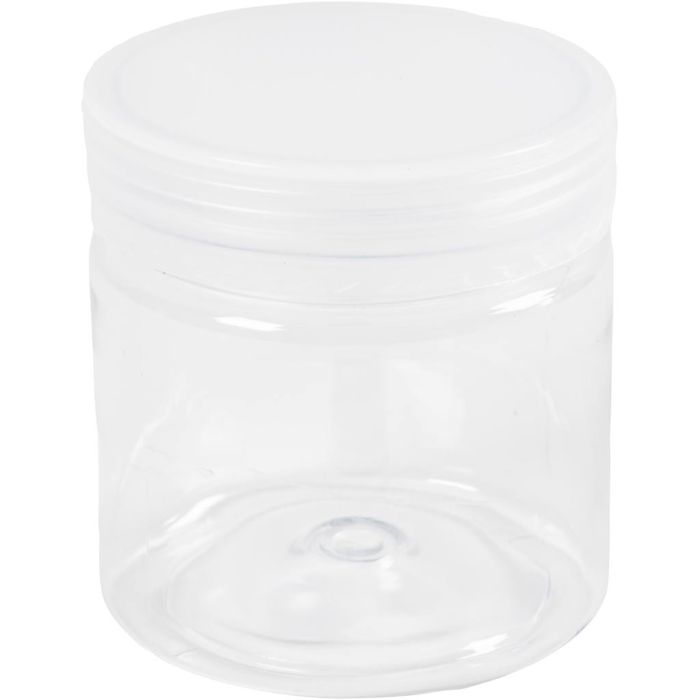 Recipientes de almacenamiento de plástico, A: 7 cm, dia 6,5 cm, 180 ml, 10 ud/ 1 paquete