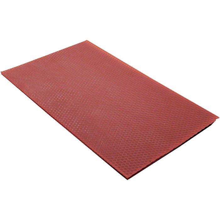 Hoja de cera de abejas, medidas 20x33 cm, grosor 2 mm, rojo, 1 ud